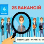 Вакансії станом на 20.06.2024 року